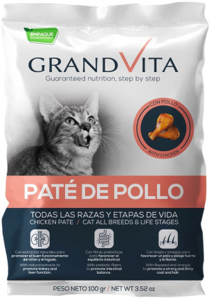 Alimento Húmedo para Gato Grand Vita Paté Pollo Alimento Húmedo para Gato Grand Vita Paté Pollo