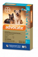 Antipulgas Advocate para Perros 1 pipeta x  1,0 ml  4 - 10kg