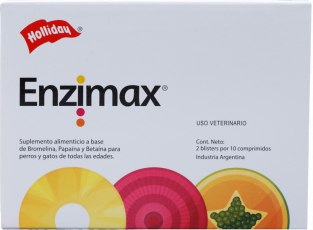 Suplemento Enzimax - 20 Comprimidos Perros y Gatos