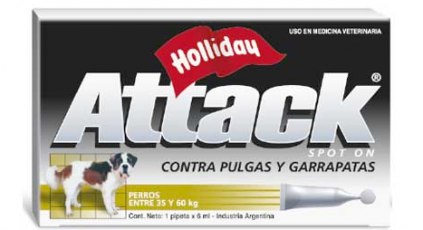 Antipulgas Attack para perros 6ml - Perros de 35kg a 60kg