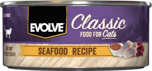 Evolve Mariscos Lata para Gatos - 5.5oz (156gr)