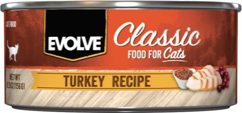 Evolve Pavo Lata para Gatos - 5.5oz (156gr)