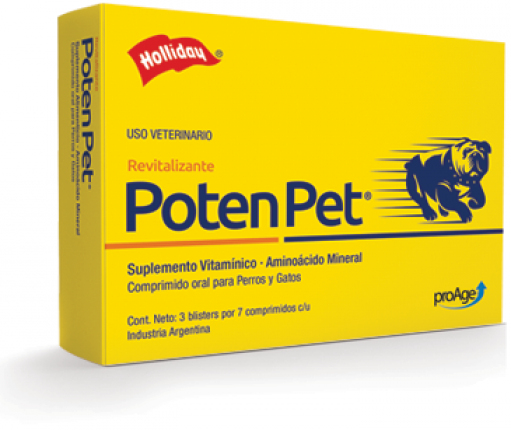 Biomodulador Poten Pet pro 21 comprimidos 7798042367528