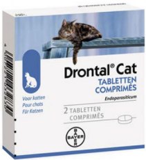 Drontal - Desparasitante para gatos - 2 tabletas