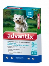 	Antipulgas Advantix Pipeta 1ml - Perros de 4kg a 10kg