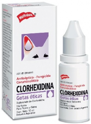 Clorhexidina Gotas Óticas Perros y Gatos 15ml 7798042360581