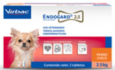 Endogard Para perros pequeños - 2.5 kg (2 Tabletas)