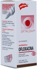 Ofloxacina Colirio Gotas Perros y Gatos 20ml